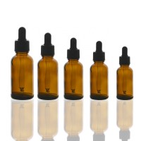 Wholesale 50ml 100ml white and amber essential oil glass dropper bottle