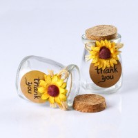 pudding jar  candy jars glass milk  pudding bottle with cork lid/wedding gift bottle